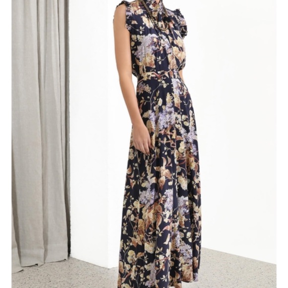 *sold* Zimmermann silk flower maxi skirt - Picture 3 of 6